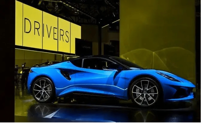 上海車展路特斯展臺活動現場